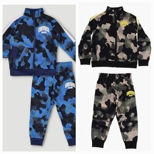 Converse Boys Camo Tricot Set Midnight Navy & Utility Bundle